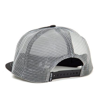 Thrasher Screaming Logo Mesh Trucker Snapback Hat (Black / Grey)