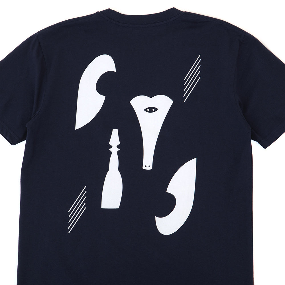 Picasso Pieces Midweight T-shirt (Lights Out Blue)
