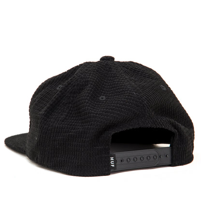 Arch Waffle Cord Snapback (Black)