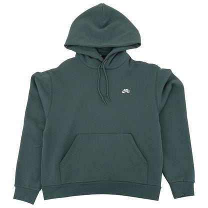 Essential Logo Pullover Hooded Sweatshirt (Vintage Green / White)