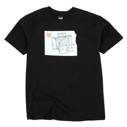 Hecox Polaroid Camera S/S T-Shirt (Black)