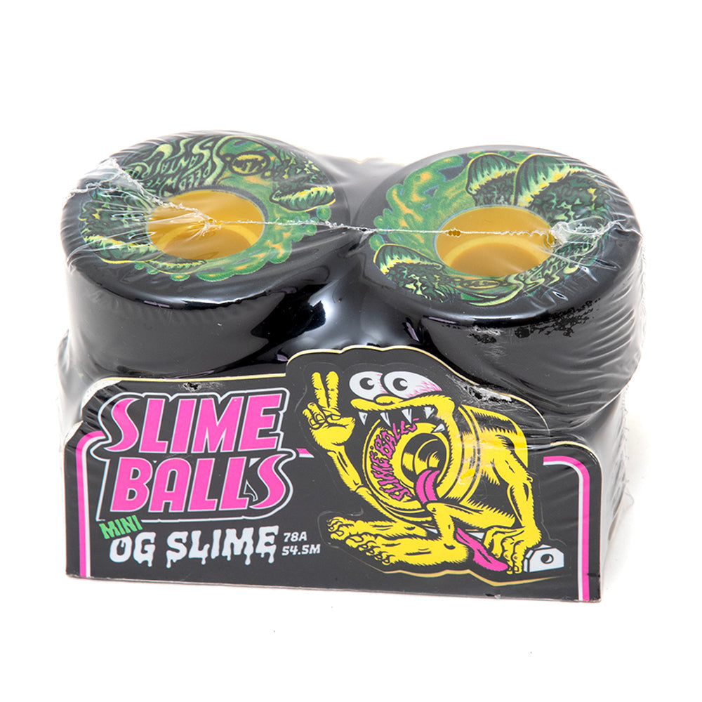 54.5mm Jelly Fish Mini OG Slime Balls Wheels - Black (78a)