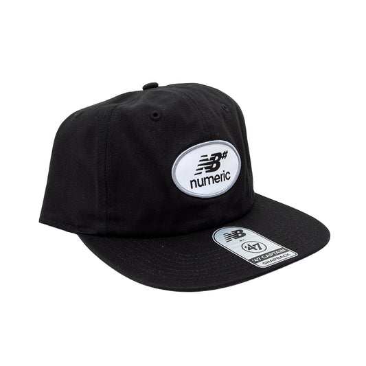 '47 Numeric Captain RL 6 Panel Snapback Hat (Black / White)