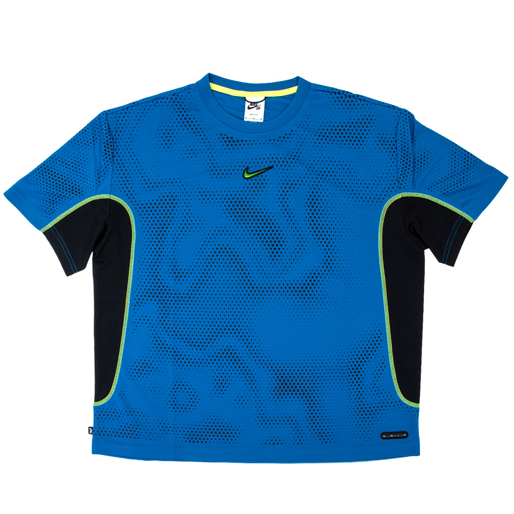 Ishod S/S Jersey Top (Brilliant Blue / Black)