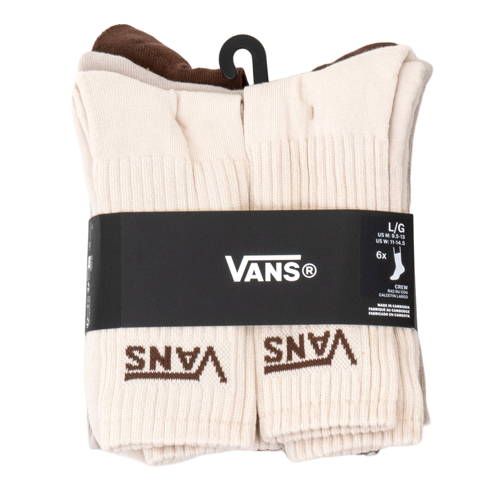 Classic Crew Sock 6-Pack (Brown Combo)