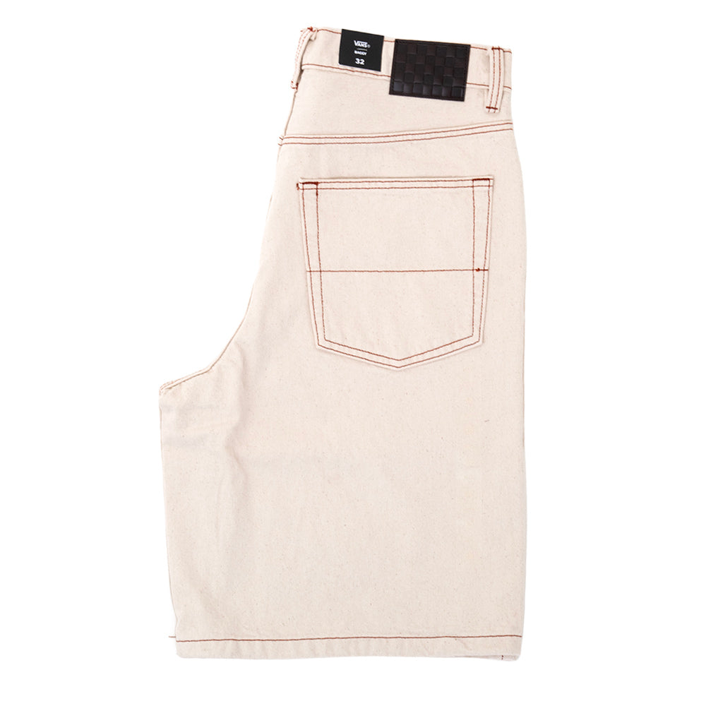 Check 5 Baggy Denim Short (Natural Seed)