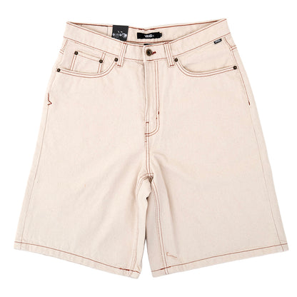 Check 5 Baggy Denim Short (Natural Seed)