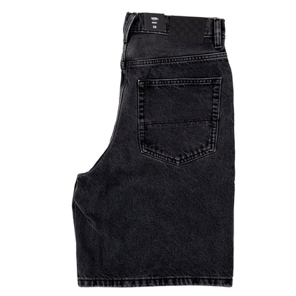 Check 5 Baggy Denim Short (Washed Black)