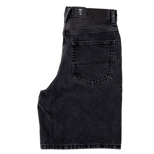 Check 5 Baggy Denim Short (Washed Black)