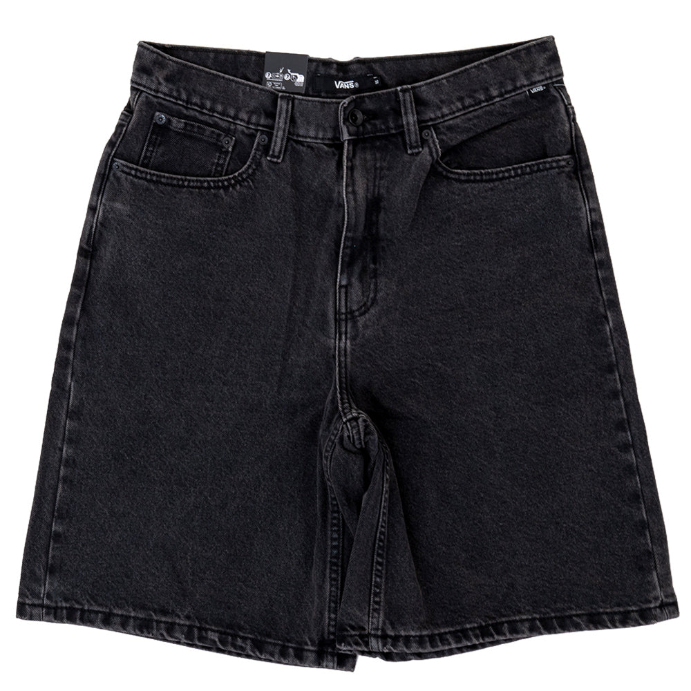 Check 5 Baggy Denim Short (Washed Black)