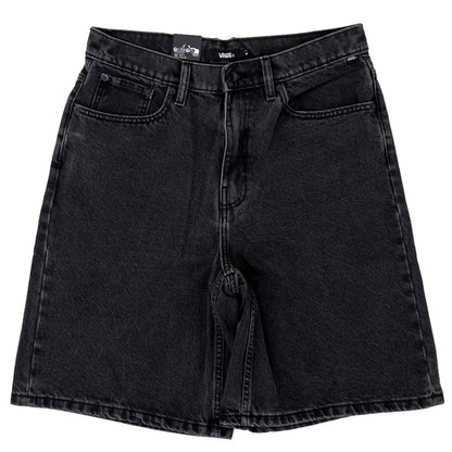 Check 5 Baggy Denim Short (Washed Black)
