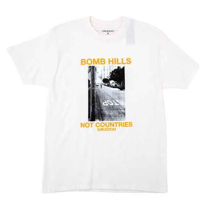 Bomb Hills Not Countries S/S T-Shirt (Off White / Yellow)