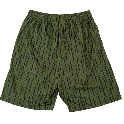 Rain Camo Mesh Shorts (Green)