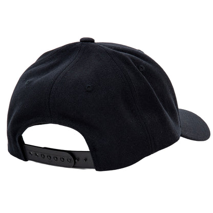 Emb. Cloth Strapback Hat (Black)
