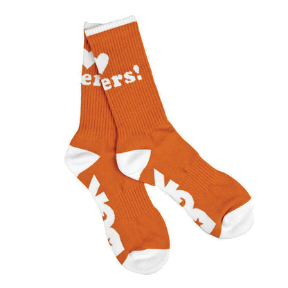 Haters Socks (Burnt Orange / White)