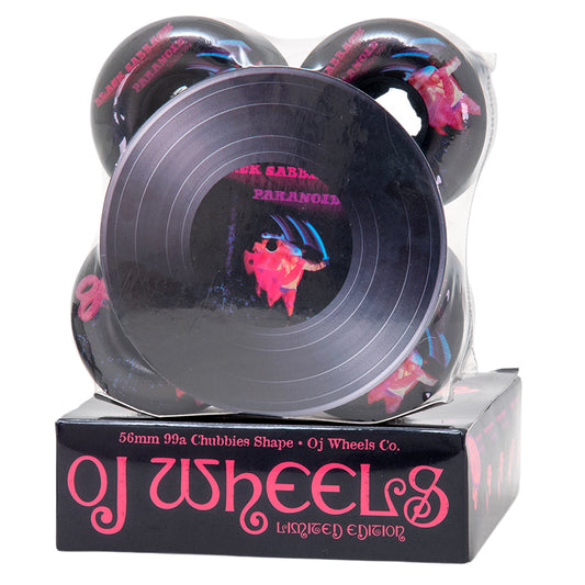 56mm Black Sabbath Paranoid Chubbies - Black (99a)