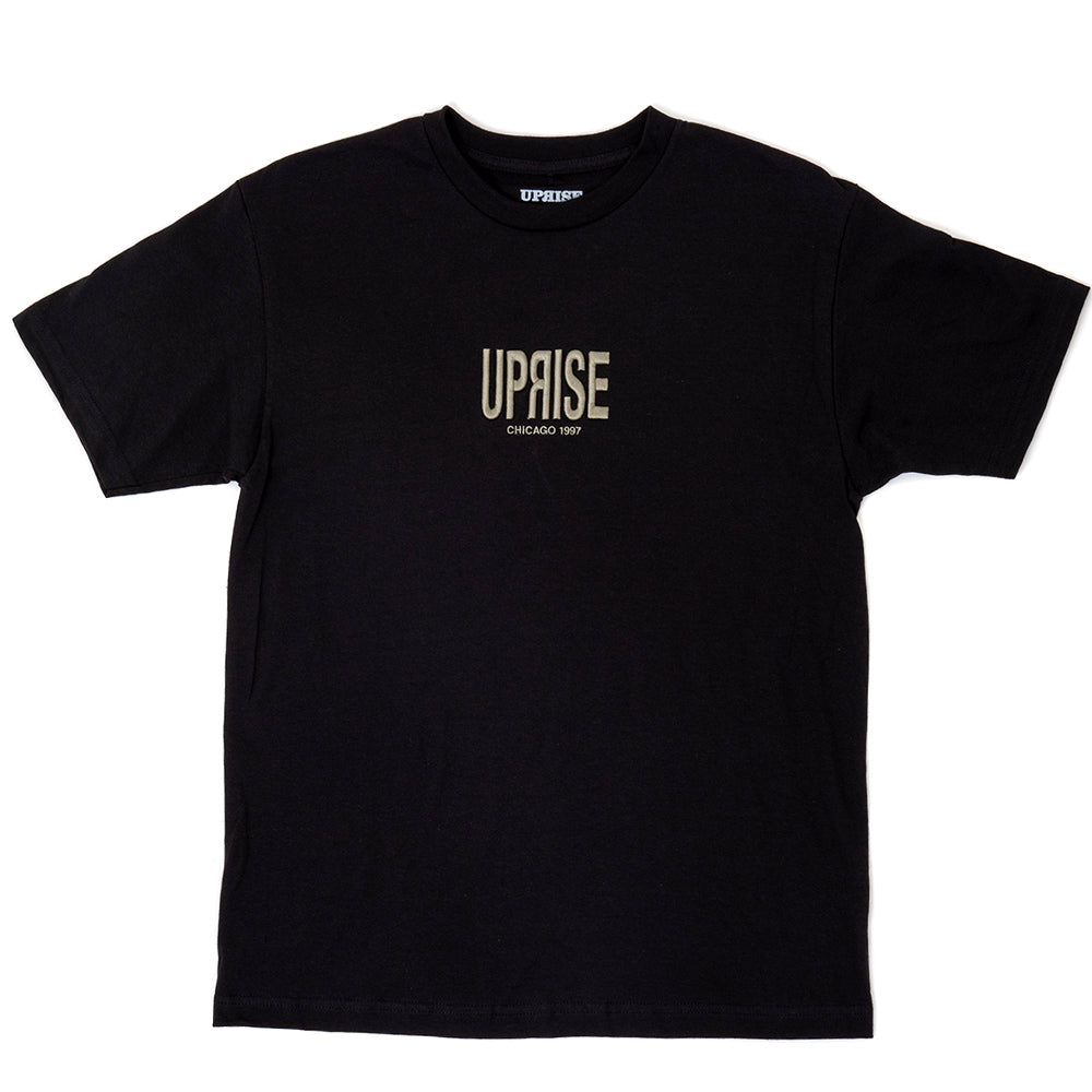 '97 Stretch Embroidered T-shirt (Black / Army)