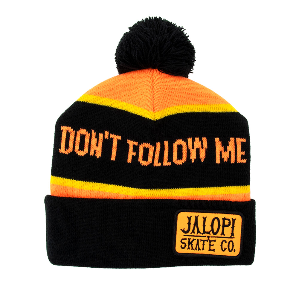Jalopi I'm Lost Too Pom Beanie (Black / Orange)