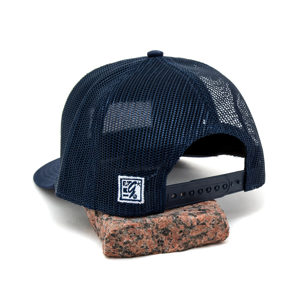 OG Split 6-Panel Trucker Hat (Navy)