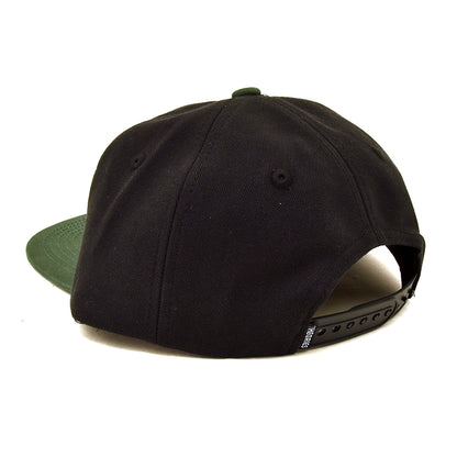 Karate 5 Panel Snapback Hat (Black)