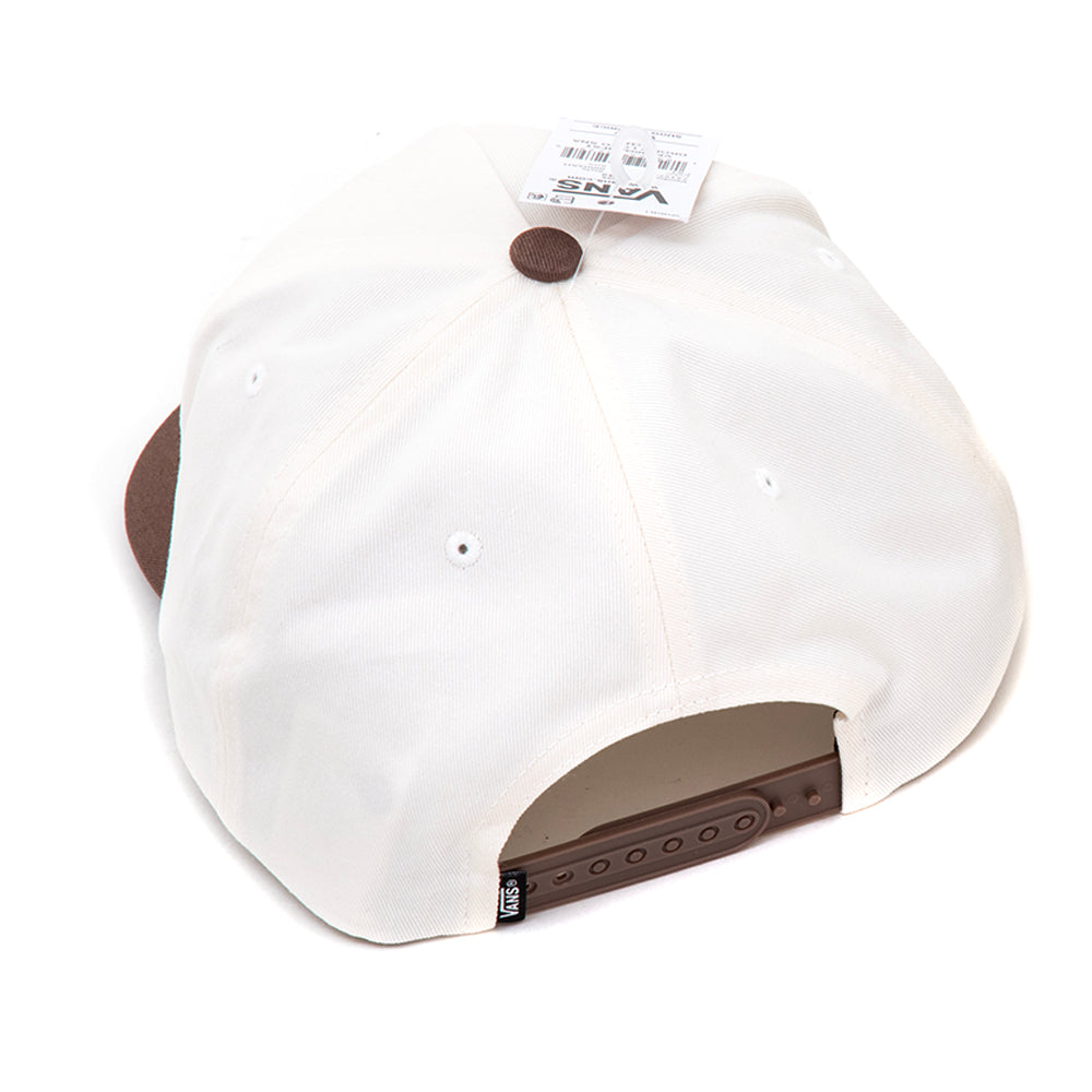 Drop V Logo 5 Panel Snapback Hat (Vintage Cocoa)
