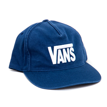 Stretch Logo 5 Panel Snapback Hat (Deep Indigo)