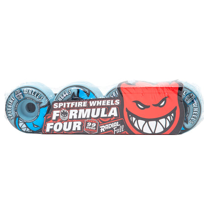 55mm Formula Four Radial Full Wheels Blue (99D)