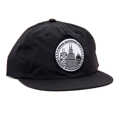 City Seal Nylon Snapback (Black)