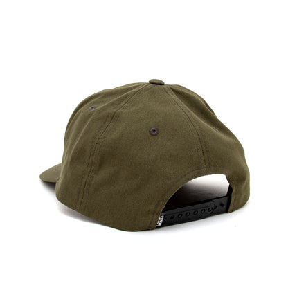 Drop V Oval 5 Panel Snapback Hat (Mossy Olive)