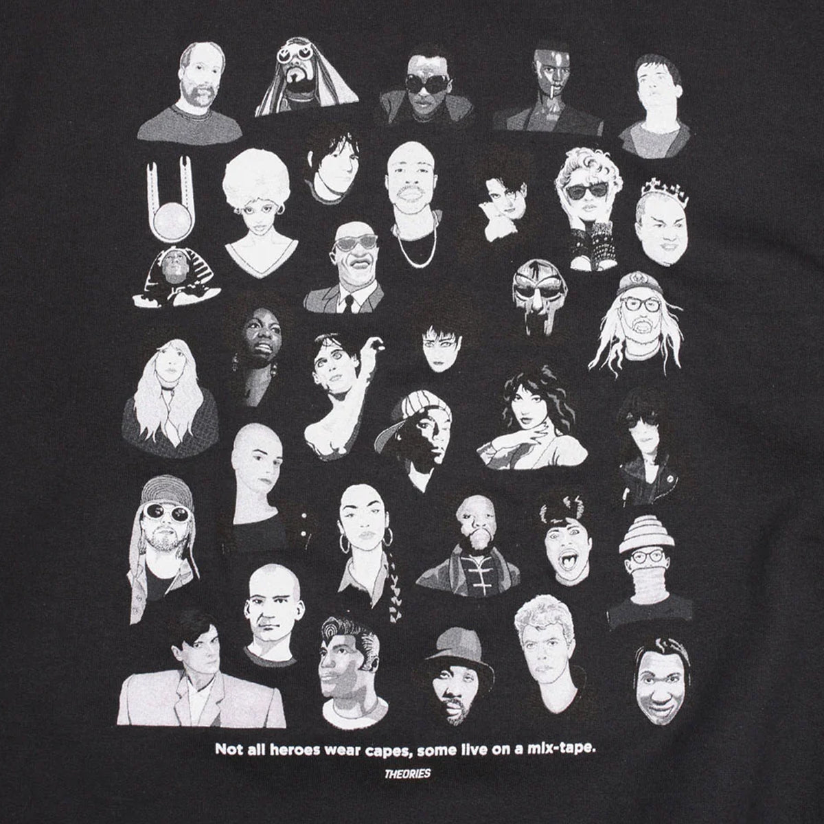 Mixtape Crewneck Sweatshirt (Black)
