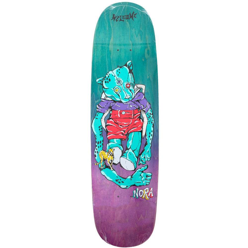 Nora Teddy On Sphynx Shaped Deck - Teal/Purple (8.8)
