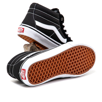 Skate Grosso Mid (Black / White / Emo Leather) VBU (S)