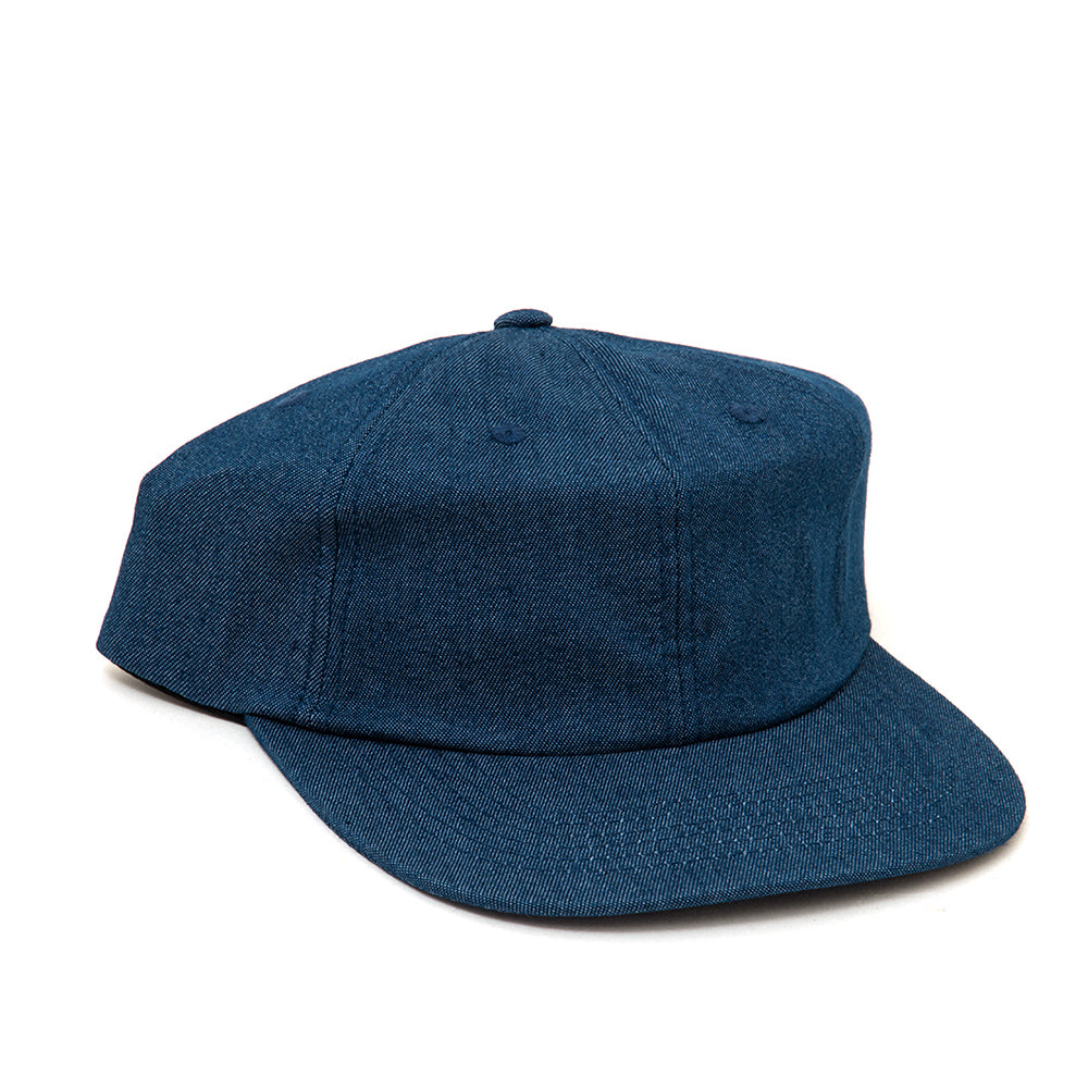 Strawberry Hill Embroidered Strapback Hat (Denim) (S)