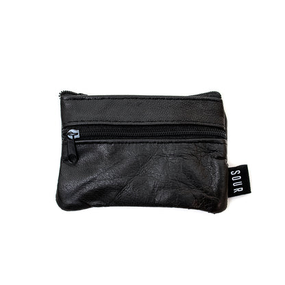 Barcy Leather Wallet (Black) (S)